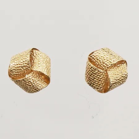 Ett par örhängen, Ø10mm, 18K Vikt: 2,2 g