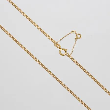 Kedja, Pansar, längd: 91,6cm, bredd: 2,3mm, säkerhetskedja, skev låsögla, 18K Vikt: 17,7 g