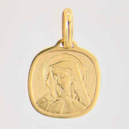 Hänge, Madonna, 21x15mm, 18K Vikt: 1,6 g
