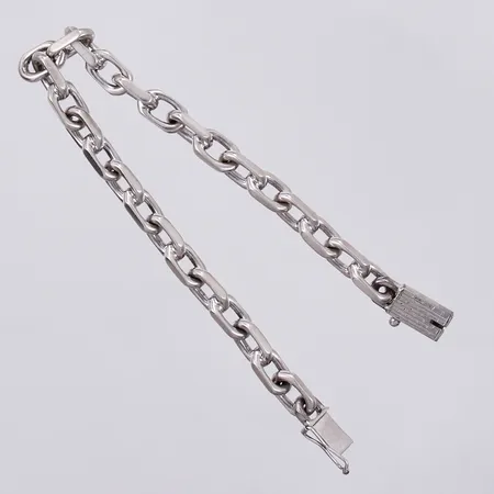 Armband Ankarlänk, längd: ca 18,5cm, bredd: ca 2-6mm, silver, 830/1000 Vikt: 18,3 g