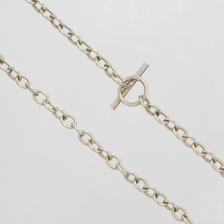 Collier, Ankar, längd: 43cm, bredd: 6,2mm, T-lås, GHA, silver, 925/1000 Vikt: 26 g