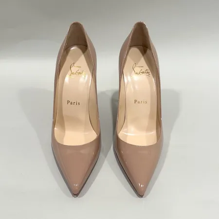 Ett par skor, Pumps, Christian Louboutin, modell Kate, storlek EU 36.5, läder, box, dustbag, extra skruvar, kvitto, nyskick