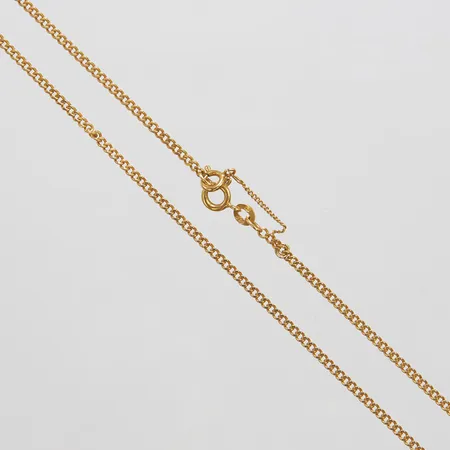 Kedja, Pansar, längd: 66cm, bredd: 2mm, säkerhetskedja, trögt lås, 18K Vikt: 9,8 g