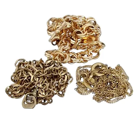 Diverse smycken, 18K guld, defekter och slitage Vikt: 8,1 g