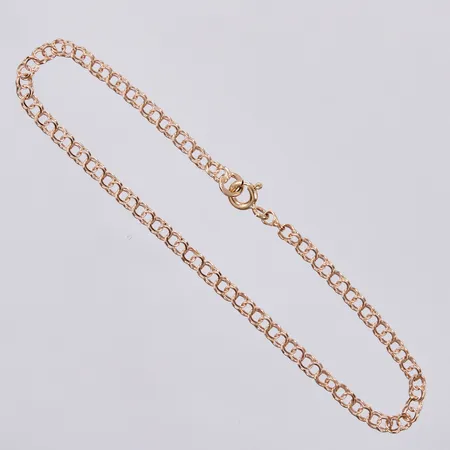 Armband Bismarck, längd: ca 18,5cm, bredd: ca 3mm, GHA, 18K Vikt: 2,1 g