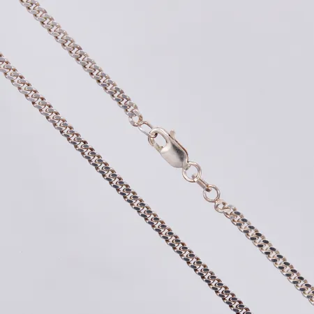 Kedja Pansar, längd: ca 50,5cm, bredd: ca 3mm, delvis missfärgad, 925/1000 Silver Vikt: 9,8 g