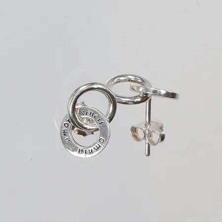 Ett par örhängen Efva Attling Mini Twosome, 10x10mm, silver, 925/1000 Vikt: 1,7 g