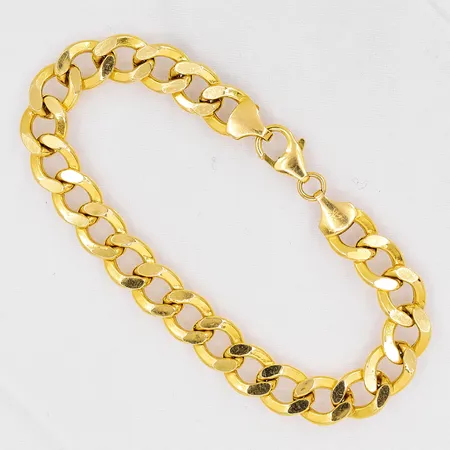 Armband Pansar 18,5cm bredd 8,5mm ihålig, 21K Vikt: 13,3 g