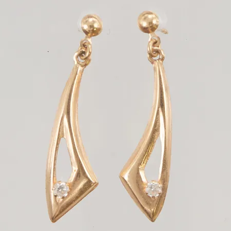 Örhängen ett par, 3cm, 18K 1,1g.