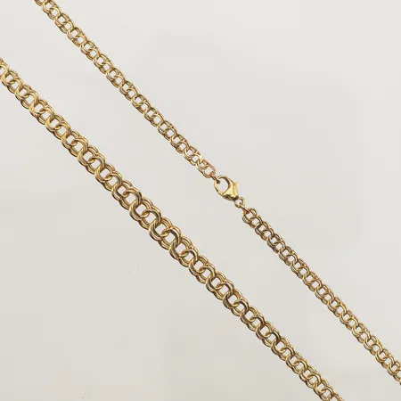 Collier doserad Bismarck, längd 39cm, bredd 3,4-6mm, 18K Vikt: 8,9 g