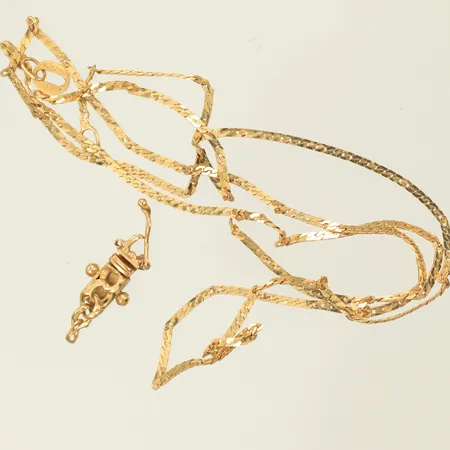 Diverse guld, lås, halskedja, defekt/av 18K Vikt: 2,6 g