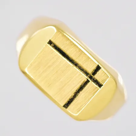 Klackring, stl 19½, bredd ovandel 11mm, GHA, 18K Vikt: 5,2 g