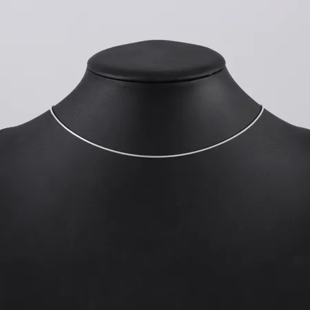 Ormkedja, längd 42,5cm, bredd ca 1,3mm, Guldfynd, silver Vikt: 5,2 g