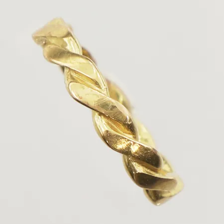 Ring, stl 18½, bredd 3,8mm, Janson Guldvaru Ab Victor Lindesberg 1986, 18K  Vikt: 3,8 g