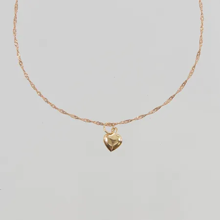 Halskedja med Hänge 42cm bredd:1,2mm, 18K, 1,6g.