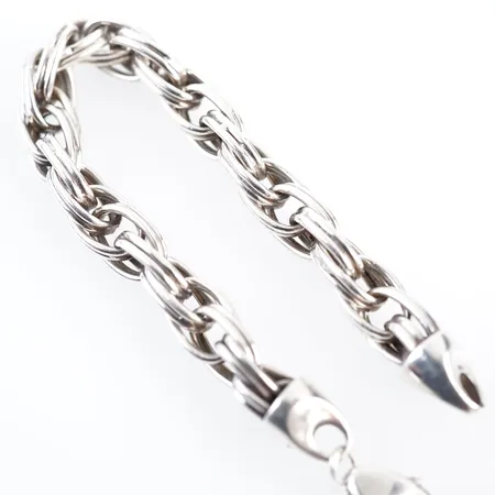 Armband, silver, 20,5cm, bredd 10mm Vikt: 27 g