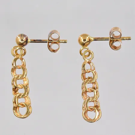 Ett par örhängen Bismarck, 21x4,5mm, 18K Vikt: 1,3 g