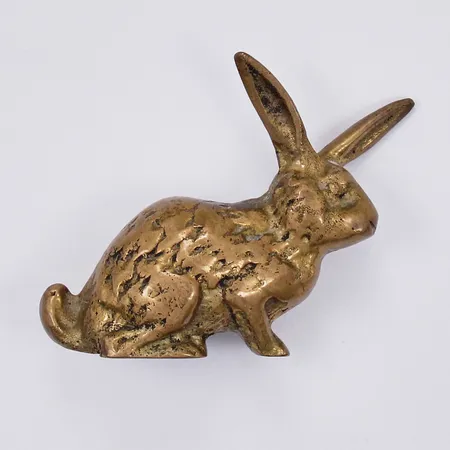 Figurin längd: ca 4,5cm, bredd: ca 4-25mm, Höjd: ca 5cm, gulmetall Vikt: 124,9 g