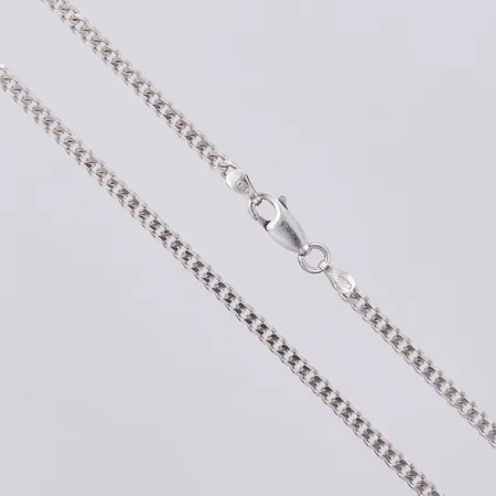 Kedja Pansar längd: ca 50cm, bredd: ca 3mm, GHA, 925/1000 silver  Vikt: 9 g