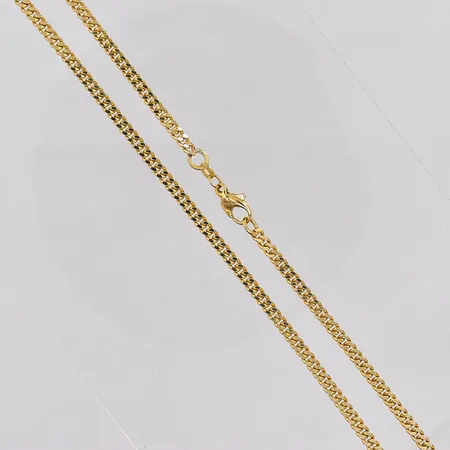 Kedja Pansar 52cm, bredd ca 3,5mm, Balestra, 18K Vikt: 22,5 g