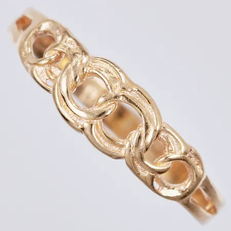 Ring Bismarck stl ca 16 bredd ca 2-5mm Sävsjö Guldsmeds AB 18K Vikt: 1 g