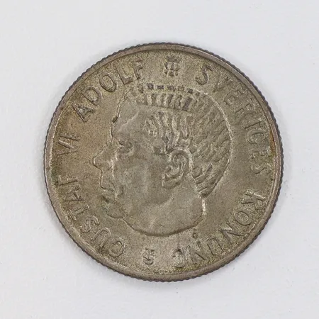 2 krona 1953, silver, 400/1000 Vikt: 14 g