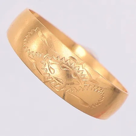 Ring mönstrad 17½, NSE Guldvaru AB, 18K Vikt: 1,4 g