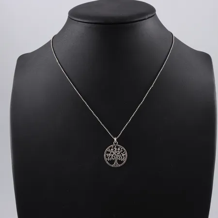 Kedja 44cm med hänge " Livets träd " Ø 22mm, Thomas Sabo, silver Vikt: 5 g