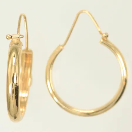 Örhängen, 26 x 20mm, bredd 3mm, 14K, 1,8g Vikt: 1,8 g