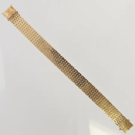 Armband, Korridorlänk, 18,5cm, bredd:13,5mm, glappt lås, 18K 53,6g.
