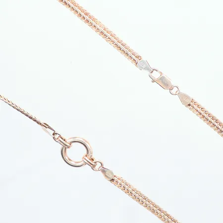 Collier silver 925/1000 längd 46cm , bredd 4,20mm Vikt: 17,5 g