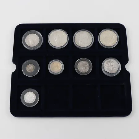 Mynt 18 st bla Ryssland,Finland,U.S.A. Vikt: 0 g Skickas med postpaket.