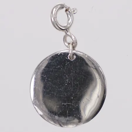 Berlock bricka, 23x13mm, Glitter International AB, 925/1000 silver  Vikt: 2 g