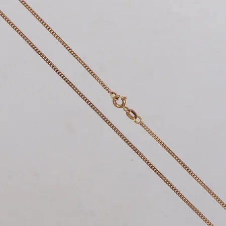 Kedja, längd ca 38cm, bredd 1,5mm, 18K Vikt: 3,9 g