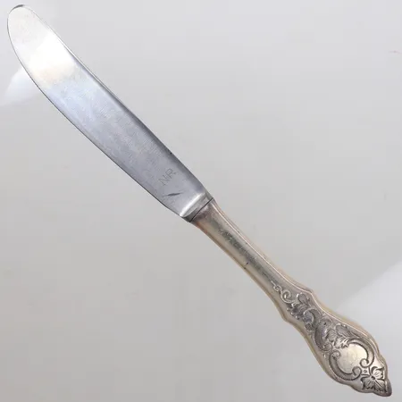 Kniv, längd 19cm, tyska stämplar, personlig gravyr, 800/1000 silver Vikt: 59,7 g