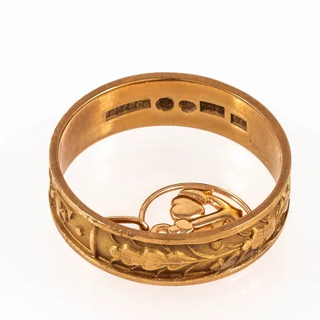 Diverse defekt / graverat guld: 0,6g 14K & 4,8g 18K