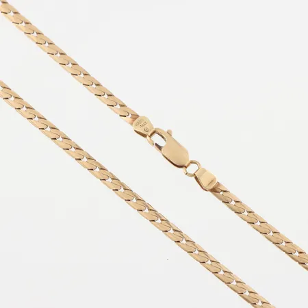 Collier Italien längd ca 49 cm bredd 2.9 mm 18k. Vikt: 14,1 g