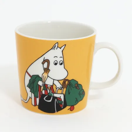 Muminmugg "Aprikos" Arabia, höjd 8cm, Ø8cm Skickas med paket.