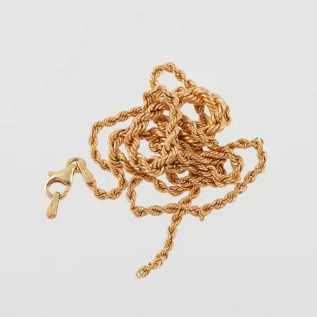 Collier 18k Cordell defekt,längd ca 44 cm,bredd 2.1-3.1 mm. Vikt: 4 g