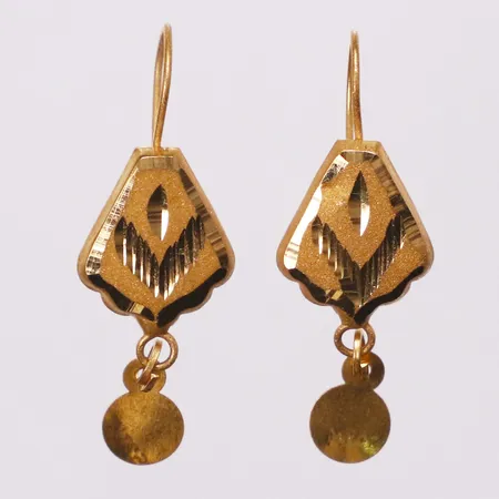 Ett par örhängen dekor, 32mm, 21K  Vikt: 1,6 g