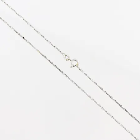 Kedja, Venezia, 36cm, bredd 1mm, vitguld, 18K.  Vikt: 2,9 g