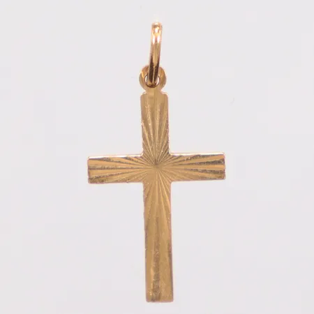 Hänge kors längd 2,5cm bredd 13,3mm, 18K Vikt: 1,3 g