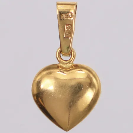 Hänge hjärta, 15mm, GHA, 18K Vikt: 1,9 g