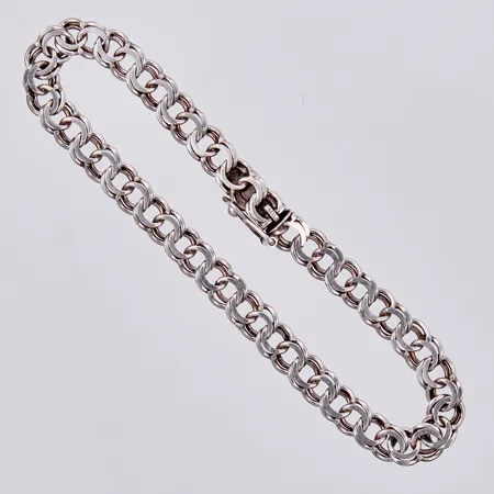 Armband bismarck längd: ca 18,5cm bredd: ca 6mm, 830/1000 silver Vikt: 8 g