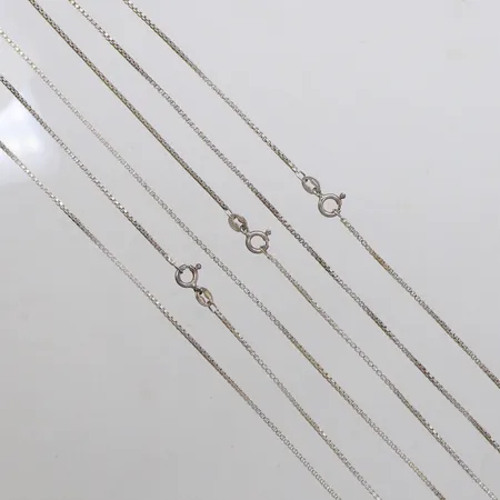 Tre Kedjor Venezia, 41cm, 46cm, 50cm, silver Vikt: 12,3 g