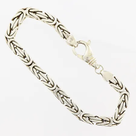 Armband Kejsarlänk 21cm, bredd 6mm, GHA, silver 925/1000. Vikt: 40,2 g