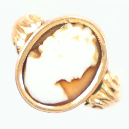 Ring Camé Ø17, ojämn i skenan, 23K Vikt: 5,5 g