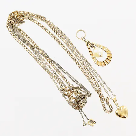 Diverse guld defekter, 18K Vikt: 9,3 g