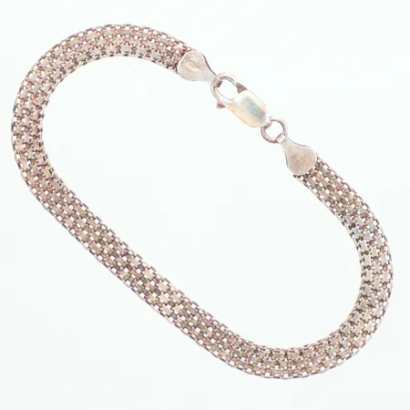 Armband x-länk silver 925/1000, längd 20,5cm Vikt: 6,4 g