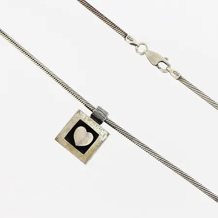 Collier 42cm, hänge hjärta 20mm, 925/1000 Vikt: 18,5 g